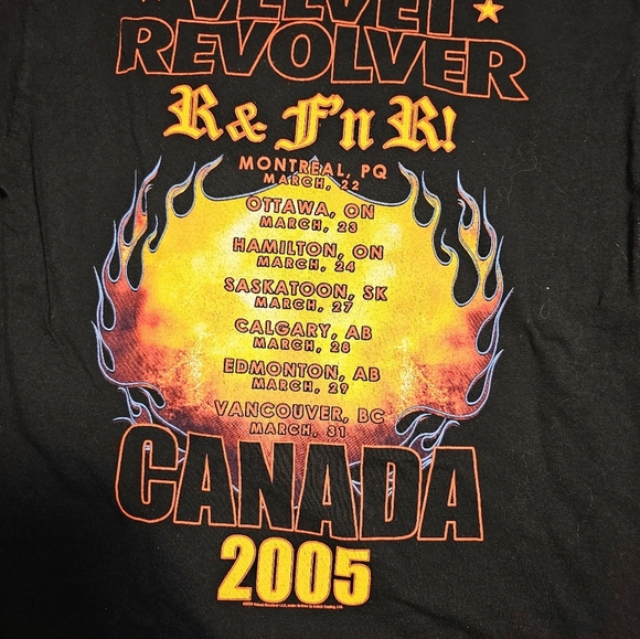 Velvet Revolver 2005 Canadian Tour Shirt Size S - Picture 8 of 8